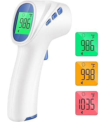 Forehead Thermometer for Adults and Kids, Digital Baby Thermometer with Fever Alarm, Fast Accurate Results, Home Medical & Nurse Essentials