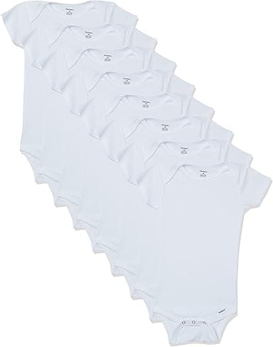Gerber unisex-baby 8-pack Short Sleeve Onesies Bodysuits