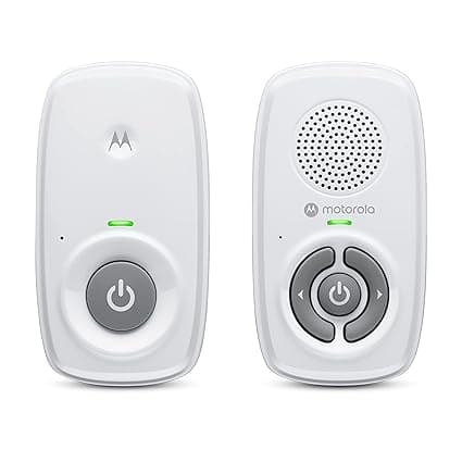 Motorola Nursery Baby Monitor Audio Only, No WiFi, Long Range AM21 with Private Connection, Cry Detection, Volume Control, Portable Parent Unit, Ideal for Safe Monitoring