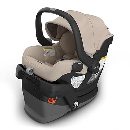 UPPAbaby Mesa V3 Infant Car Seat - Easy Installation + SmartSecure Technology - Attaches to Stroller | Base + Infant Insert Included - Declan (Oat Mélange)