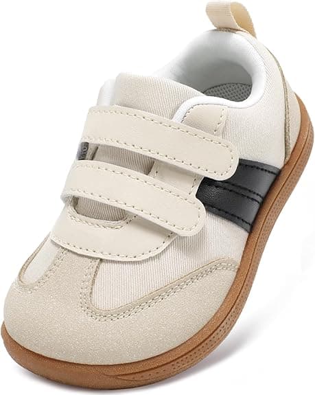 Toddler Wide Toe Box Shoes:Boys Barefoot Shoes Kids Walking Shoes Boy Sneakers Non-Slip Zero Drop Shoes,Toddler First Walking Shoes Comfort Tennis Outdoor Activities