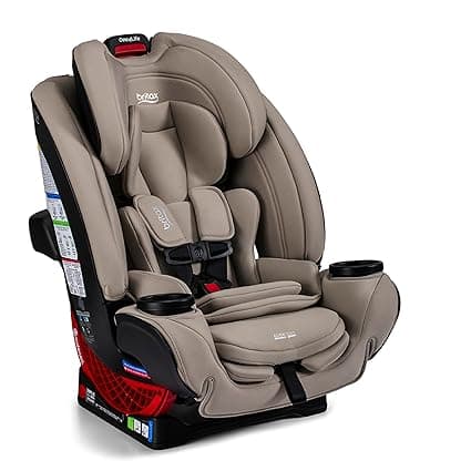 Britax One4Life All in One Convertible Car Seat, 3 in 1 Car Seat & Booster Seat with Easy ClickTight Installation, Extended Rear Facing Capacity, and Breathable SafeWash Fabrics — Teak