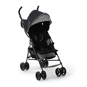 Ingenuity 3D Mini Convenience Stroller – Lightweight Stroller with Compact Fold, Multi-Position Recline, Canopy with Pop Out Sun Visor and More – Umbrella Stroller for Travel and More, Gray