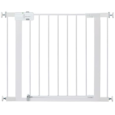 Safety 1st Easy Install Walk Thru Baby Gate for Doorway With Door, Dog Gates, Fits 29"-38", Easy Install 28" Tall, White