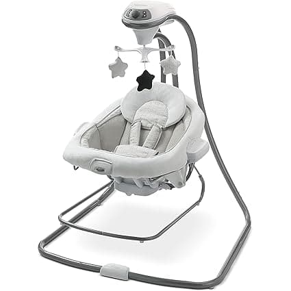 Graco DuetConnect LX Portable Baby Swing and Bouncer, Multi-Direction Baby Bouncer Seat, Multiple Swing Speeds, Redmond