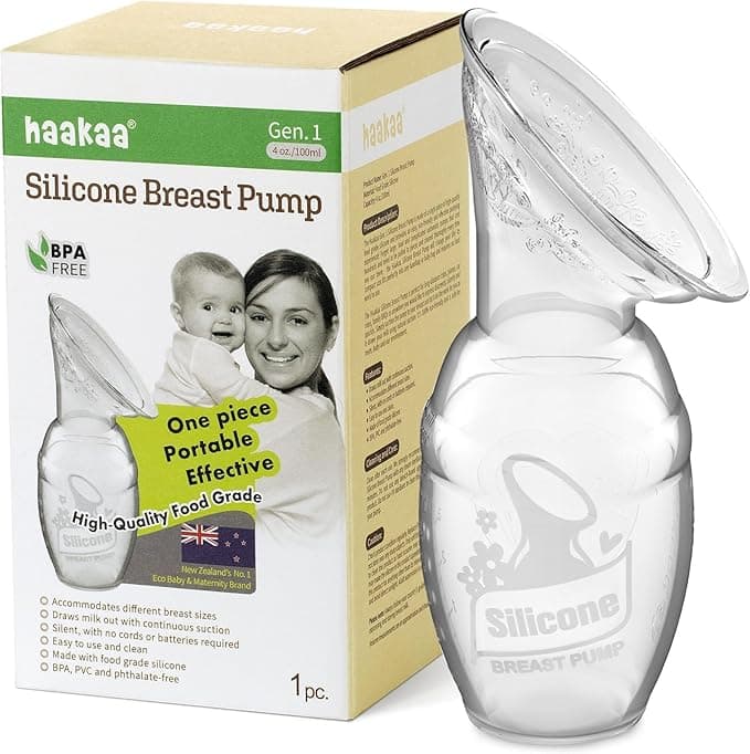 Haakaa Manual Breast Pump 4oz/100ml with Suction Base