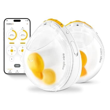 Medela Magic InBra Hands-Free Wearable Breast Pump with Fluidfeel Technology, App Connectivity and Advanced Sensor Control, Ultra-Slim, Ultra-Lightweight, Silent, Hospital-Grade