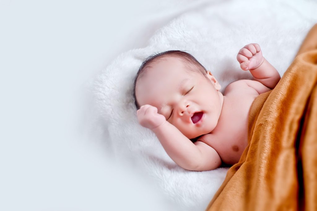 a newborn baby sleeping baby jaundice